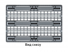 Поддон пластиковый вкладываемый перфорированный 1200х800х150 на 3-х полозьях - фото 11 предпросмотра