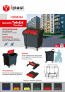 Контейнер для мусора 1100 л на колесах с крышкой TwinLid - фото 3 предпросмотра