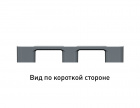 Поддон перфорированный пластиковый поддон 1200х1000х150 на 2-х полозьях серый - фото 3 предпросмотра