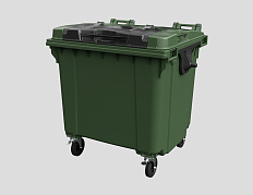 Контейнер для мусора 1100 л на колесах с крышкой TwinLid - фото 1 предпросмотра