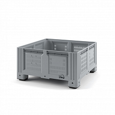Пластиковый контейнер IBOX 1130x1130x580 (перфорированный, на ножках) - фото 1 предпросмотра